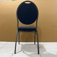 Chaises empilables rembourrées pour fabricants et commerçants, avec cadre en acier élégant, pour mariages, fêtes et banquets, vente en gros