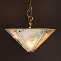 Nouveau Lustre de Luxe Unique en Pierre Naturelle, Suspension Moderne en Marbre pour Restaurant, Salle à Manger, Îlot de Cuisine, Chambre à Coucher