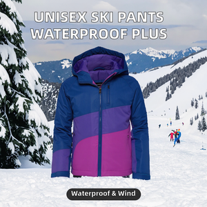 Winter New Unisex Ski Pants Double Layer Waterproof Windproof Breathable Zipper Closure Plus Size Color <b>Matching</b> One-Piece - Product Image 2