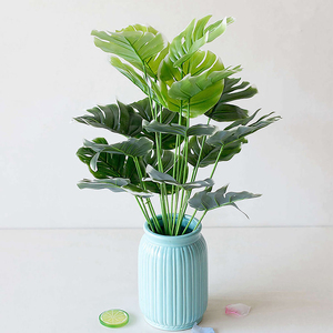 <span class=keywords><strong>Piante</strong></span> Artificiali Foglie di Palma Verde Monstera per Decorazione Casa, Giardino, <span class=keywords><strong>Soggiorno</strong></span>, Camera <span class=keywords><strong>da</strong></span> Letto, Balcone, Pianta Tropicale Finta in Plastica - Product Image 6