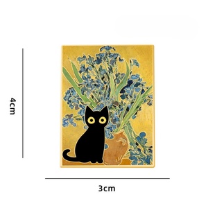 Pins en émail dur personnalisés, style Art Factory, motifs Tournesol, Le baiser de Klimt, Nuit étoilée, pour badges et mode - Product Image 5