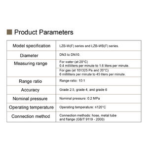 عداد تدفق أنبوب زجاجي LZB‑4 LZB‑6 LZB‑10 للغاز السائل الهواء الماء استخدام صناعي عداد التدفق - Product Image 3