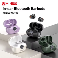 Earbud Penerjemah AI MINISO MS105, Mendukung 134 Bahasa Secara Real-Time dengan Aplikasi BT6.0 IOS & Android, untuk Perjalanan dan Rekreasi