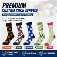 Chaussettes de sport fantaisie imprimées, chaussettes athlétiques respirantes et rembourrées pour la salle de sport et le fitness