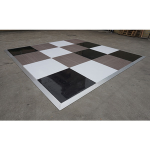 Piso de madera portátil de fácil instalación, piso de baile de contrachapado para fiestas de boda - Product Image 5
