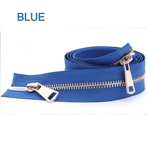 Matte Silver Aluminum Double <strong>Zipper</strong> with Custom <strong>Zipper</strong> Open-End Type for Bags &amp; Shoes Puller Accessories Two Ways <strong>Zipper</strong> - Product Image 6