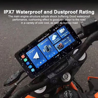 Navigation GPS portable Android pour moto de 6.3 pouces prend en charge la fonction radio CarPlay sans fil et Android Auto avec DVR