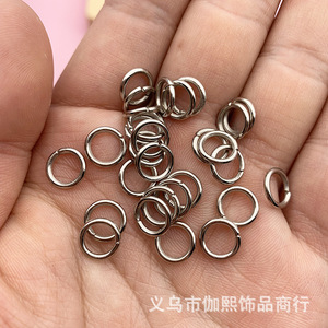 Accesorios de joyería DIY: Hebilla de anillo abierto redonda chapada en hierro para fabricación de pulseras, origen Yiwu - Product Image 4