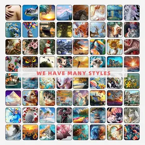 Factory Direct Painting By Numbers With Frame Custom DIY Digital Oil Painting Kit Home Decor Paintings For Sale