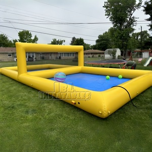 Terrain de volley-ball <span class=keywords><strong>aquatique</strong></span> gonflable commercial, arène géante gonflable pour événements extérieurs et location de fêtes - Product Image 1