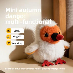 Peluche de Pájaro Hablador con Alas Móviles, Función de Grabación y Canto, Relleno de Algodón PP, Juguete Decorativo Portátil y Adorable para Bebés de 0 a 24 Meses - Product Image 2