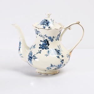 Jarra de cerámica con diseño de <span class=keywords><strong>rosas</strong></span>, juego de taza de café y platillo, tetera inglesa para la tarde con cuchara - Product Image 1
