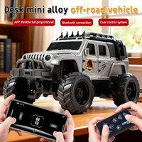 Mini Coche Todoterreno RC de Control Remoto, Modelo de Aleación Bigfoot Wrangler, Juguete Eléctrico para Niños