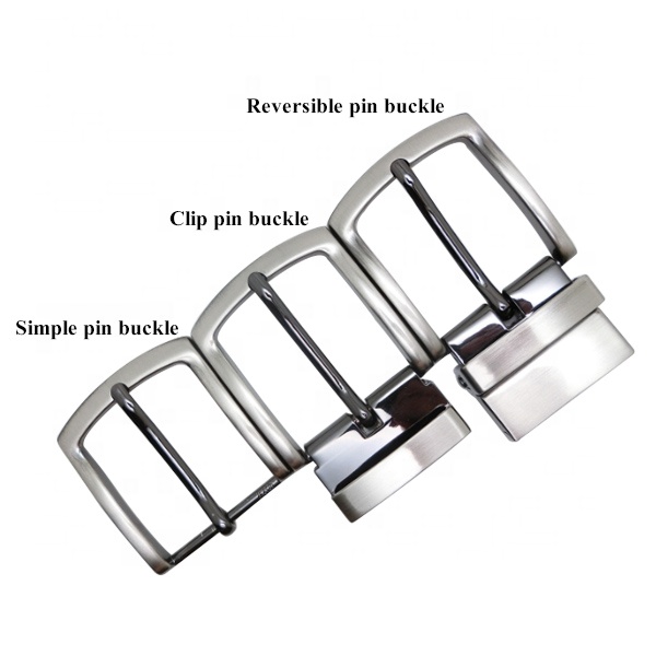 Красивый простой двухсторонний зажим, классические металлические пряжки для мужского делового ремня