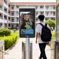 Sistema de Control de Acceso con Reconocimiento Facial, Pantalla Táctil, Bluetooth, Tarjeta NFC, Resistente al Agua, Logotipo Personalizado