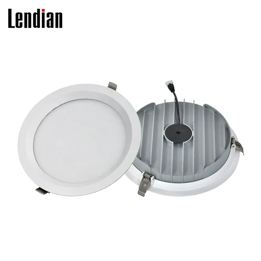 Zhongshan lendian新しいデザインce rohs 8w 12w 15w 20w天井3cctダウンライト200mm三色変更可能LED埋め込み式ライト