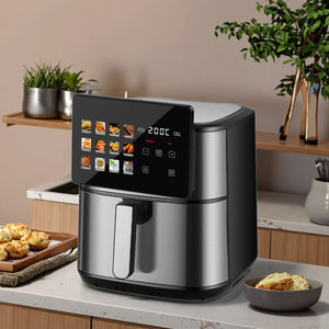 Цифровая аэрофритюрница с цветным экраном, большой объем 8л, 8.5л, 9.5л, 10л, из нержавеющей стали, умная, многофункциональная, для дома и семьи - Product Image 3