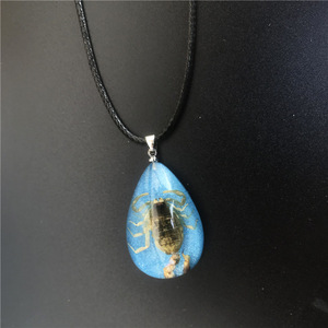 Collar con Colgante de Resina Transparente con <span class=keywords><strong>Insectos</strong></span> Reales, Collar con Espécimen de Insecto, Joyería para Hombre - Product Image 5