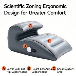 Cuscino <span class=keywords><strong>a</strong></span> <span class=keywords><strong>Cuneo</strong></span> Gonfiabile in TPU per Posizionamento Ergonomico del Corpo con Durezza Regolabile, Ecologico e Impermeabile - Product Image 3