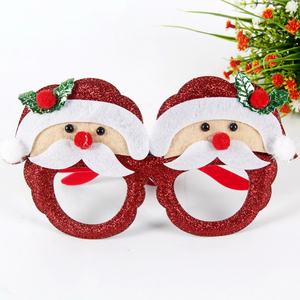 Glitter parti çerçeveleri tek kullanımlık noel dekorasyon aksesuarları gözlükler partiler için kostüm aksesuarı kiti - Product Image 1