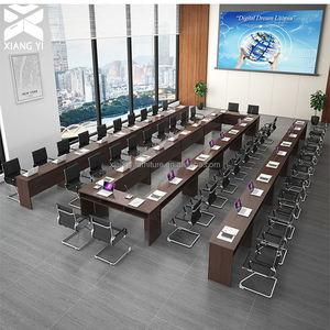 Mesa De Conferência Multifuncional Combinável De Madeira Móvel Mesa De Conferencia Mesa Mesa De Conferência De Runion Flexível Mesa - Product Image 1