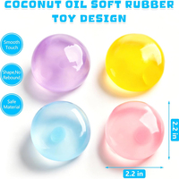 Balle anti-stress en vaseline façonnable à l'huile de coco, jouet sensoriel amusant, cadeau anti-anxiété pour adultes et enfants