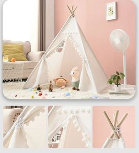 Tente de jeu pour enfants, tipi portable pour enfants, tente tipi pour tout-petits, fosse à balles, château pour garçons et filles, salle de jeux teepee - Product Image 3