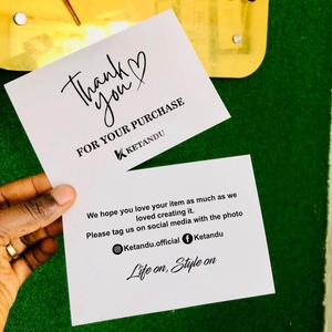 कस्टम धन्यवाद कार्ड व्यक्तिगत लोगो मुद्रण थोक आदेश के लिए व्यक्तिगत लोगो मुद्रण थोक आदेश - Product Image 6