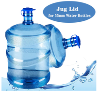 Bouchon de remplacement réutilisable pour carafe à eau de 5 gallons, couvercle supérieur anti-déversement pour bouteille d'eau