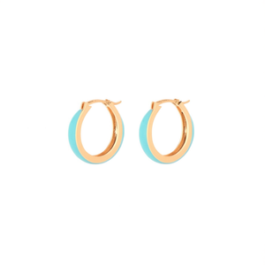 Pendientes de Cristal, Acero Inoxidable 316L, Baño de Oro PVD, Resistentes y Sostenibles, Estilo Aro - Product Image 2