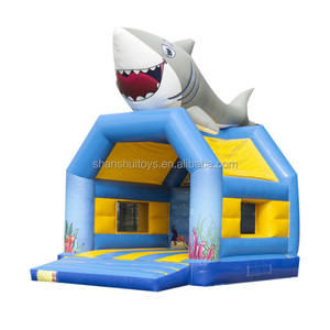 Trampolín de salto comercial <span class=keywords><strong>Shark</strong></span>, casa hinchable, castillo hinchable a la venta - Product Image 1