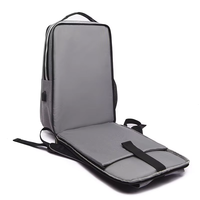 Sac à dos d'école unisexe grande capacité avec logo personnalisé, port USB, sac d'ordinateur portable étanche pour voyage d'affaires