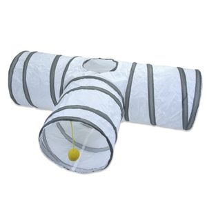 2024 nuovo <span class=keywords><strong>Tunnel</strong></span> per gatti bianchi forma a forma di T forma a forma di gatto giocattoli <span class=keywords><strong>Tunnel</strong></span> pieghevoli - Product Image 5