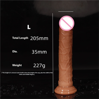 Dildo en silicone souple, réaliste, pour femmes, texture de peau flexible, ventouse puissante, grand dildo, jouets sexuels pour adultes