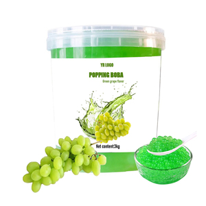 ไข่มุกบับเบิ้ลชา องุ่นเขียว 3 กก. พร้อมน้ำตาล สำหรับตกแต่งขนมหวาน วัตถุดิบเครื่องดื่มพรีเมียม จากโรงงานโดยตรง - Product Image 5