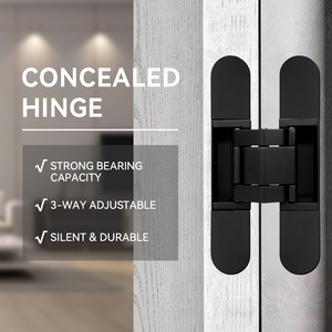 Load Capacity 80kg Heavy Duty Concealed <strong>Hinge</strong> for Large Metal Security Doors Wooden Door <strong>Hinge</strong> L165 W30mm 3D hidden <strong>hinge</strong> - Product Image 2