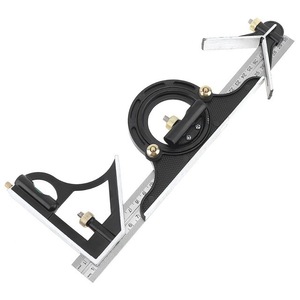 Kombinierter Vierkant fuß 300 mm Universal winkel Drehen Edelstahl Horizontal Einstellbar 45 Grad Messwerk zeug - Product Image 1
