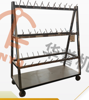 Chariot de manutention de viande et d'offal robuste en acier inoxydable 304 de qualité supérieure pour abattoirs modernes de bovins, à roulement longue durée