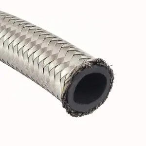 32mm heat resistant / high temperature / flexible stainless steel rubber hydraulic wire hose