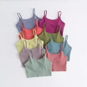 Canotta da <span class=keywords><strong>Donna</strong></span> Senza Maniche per Palestra e <span class=keywords><strong>Fitness</strong></span>, Traspirante, Tinta Unita, per Yoga, Morbida, Compressiva, Imbottita, Taglia Piccola, OEM - Product Image 6