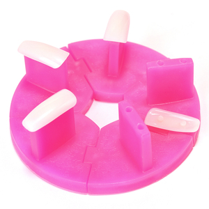 Faux ongles carrés en amande pour la pratique du nail art, support de présentation pour la formation en manucure et la peinture, pointes d'ongles acryliques de remplacement - Product Image 5