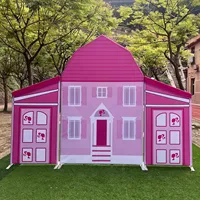 Kits de supports de toile de fond pour photomaton en aluminium de 32 mm, type arche de grange, lot de 3, avec cadre en tissu tendu, pour location d'événements et fêtes à thème ferme