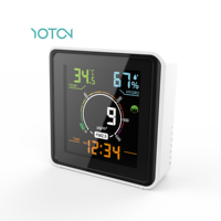 Meteran kualitas udara luar ruangan multifungsi rumah tangga Monitor kualitas udara Gas monitor layar LCD Monitor kualitas udara pintar