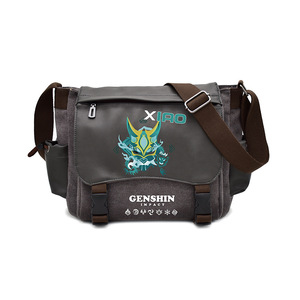 Pokem-on bolso de un solo hombro <span class=keywords><strong>Gengar</strong></span> Genshin Impact Anime lienzo bandolera estudiante viaje deporte bolsa niños regalo ornamento - Product Image 5