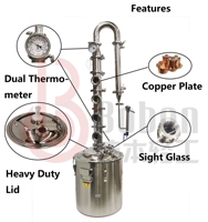 Boben à bas prix 200L 300L Home Stills Équipement de distillation d'alcool 30l 50l pour la fabrication de vodka/whisky/gin