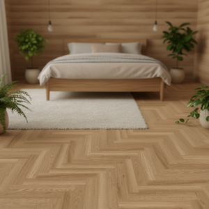 Revêtement de sol SPC de style moderne, design en chevrons, revêtement de sol en vinyle <span class=keywords><strong>PVC</strong></span> SPC - Product Image 1