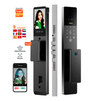 Kunci Pintu Pintar Pengenal Wajah 3D Dengan Kamera dan Sidik Jari Tuya Wifi Smart Lock Kunci Pintu Digital Harga Pabrik