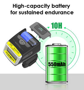 Mini Escáner de Códigos de Barras 1D 2D para Anillo, Lector de Dedos Portátil EF02, CMOS Industrial para Inventario de Almacén, Control de Stock, Zebra 4107 - Product Image 3