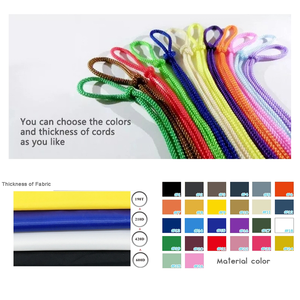 Sac à dos noir en polyester 210D imprimé à la mode avec cordon de serrage, écologique, recyclable, logo personnalisable, pour la gym, le <span class=keywords><strong>sport</strong></span> et le quotidien - Product Image 3