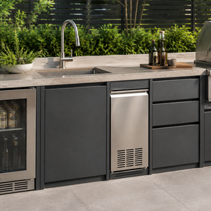 <span class=keywords><strong>Cucina</strong></span> Esterna con Pergola in Acciaio Inox 304, Isola BBQ Modulare con Griglia a Gas, Forno per Pizza e Lavello per Villa e Giardino - Product Image 4